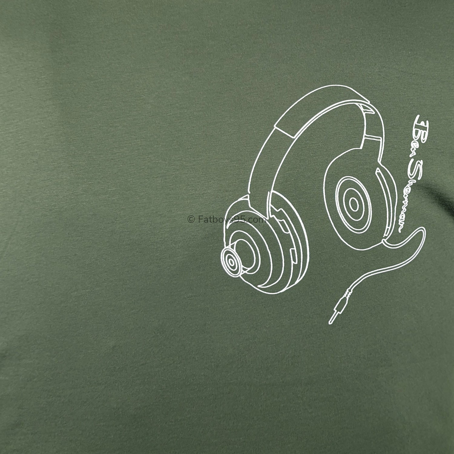 Ben Sherman Headphone Tee - 1013196IL - Khaki 3