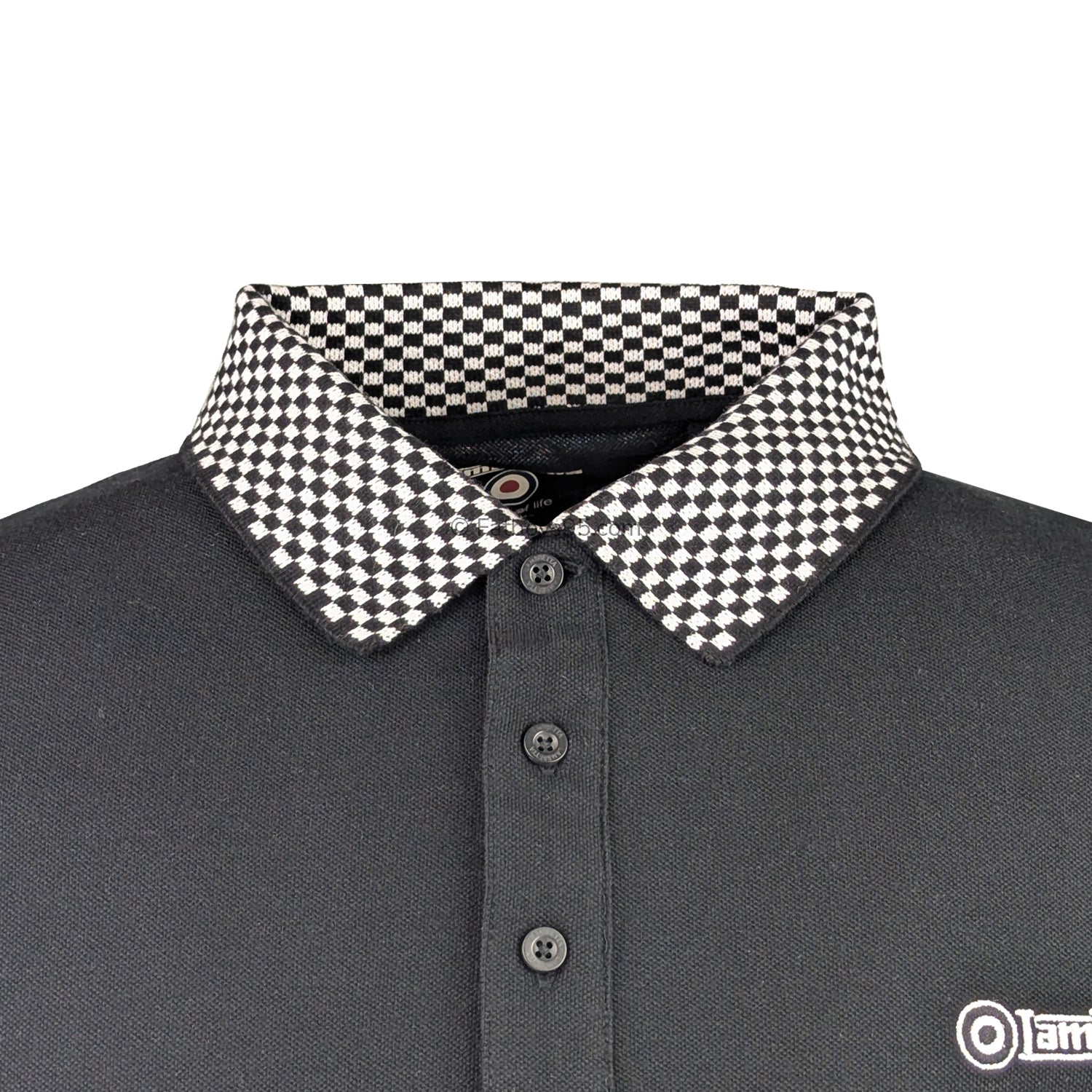 Lambretta Two Tone Polo - LB1029 - Black 2