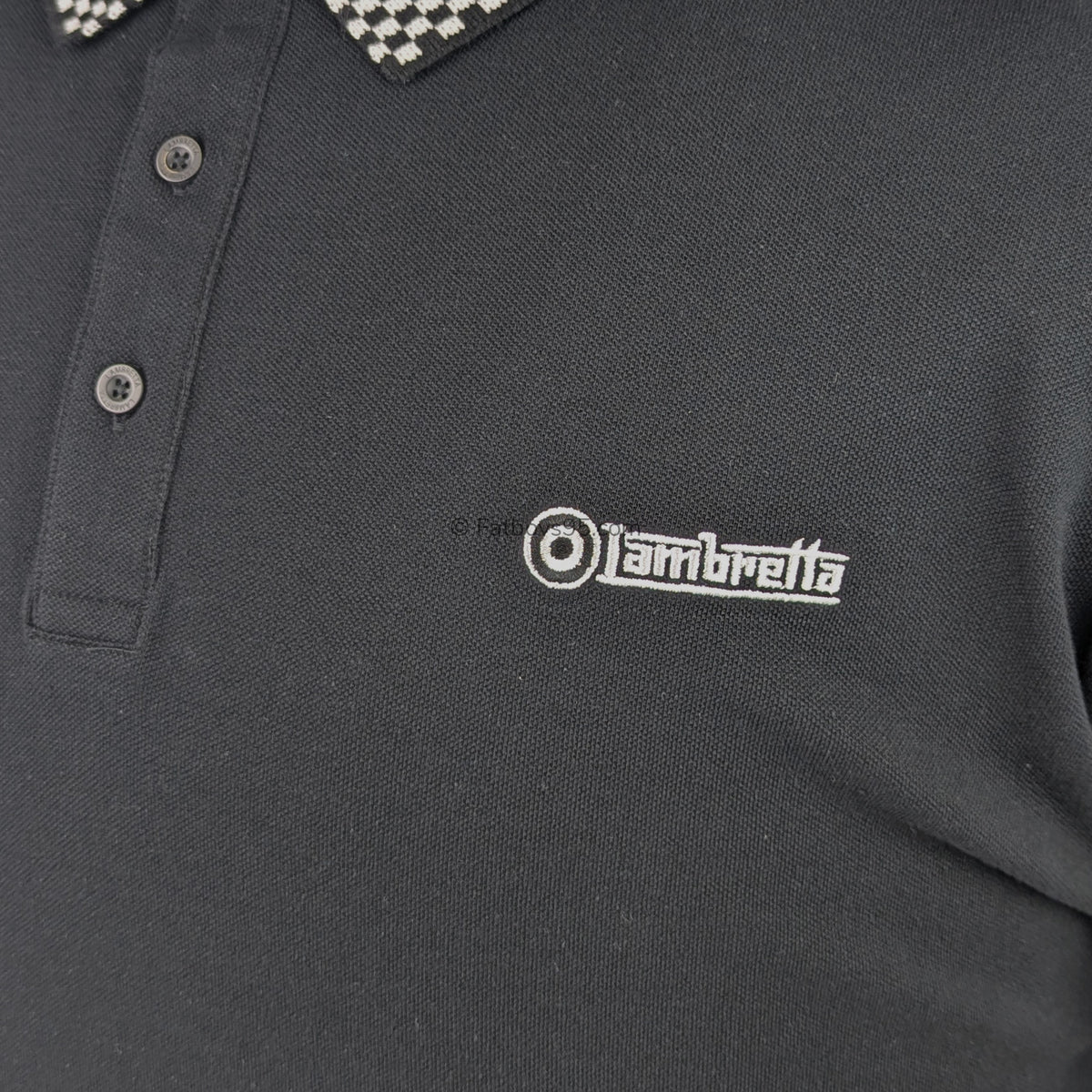 Lambretta Two Tone Polo - LB1029 - Black 3