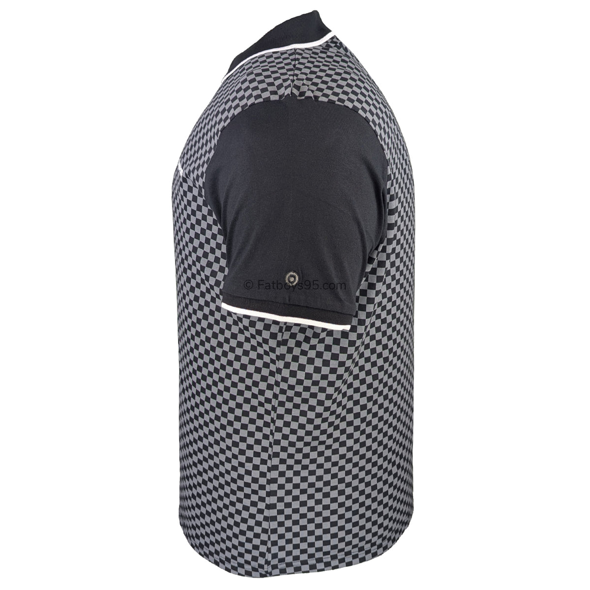 Lambretta Two Tone AOP Polo - LB1224 - Black / Grey 5