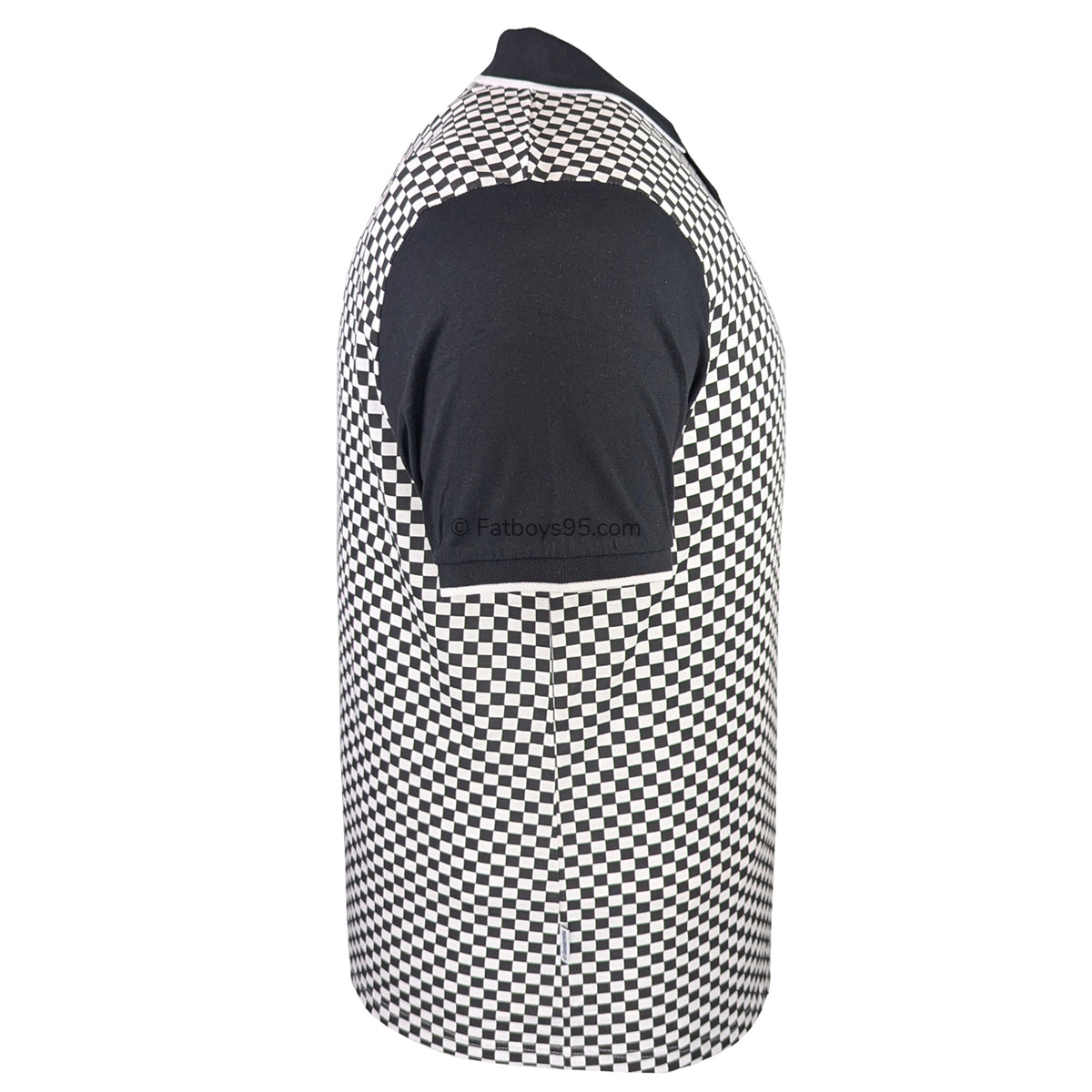 Lambretta Two Tone AOP Polo - LB1224 - Black / White 6