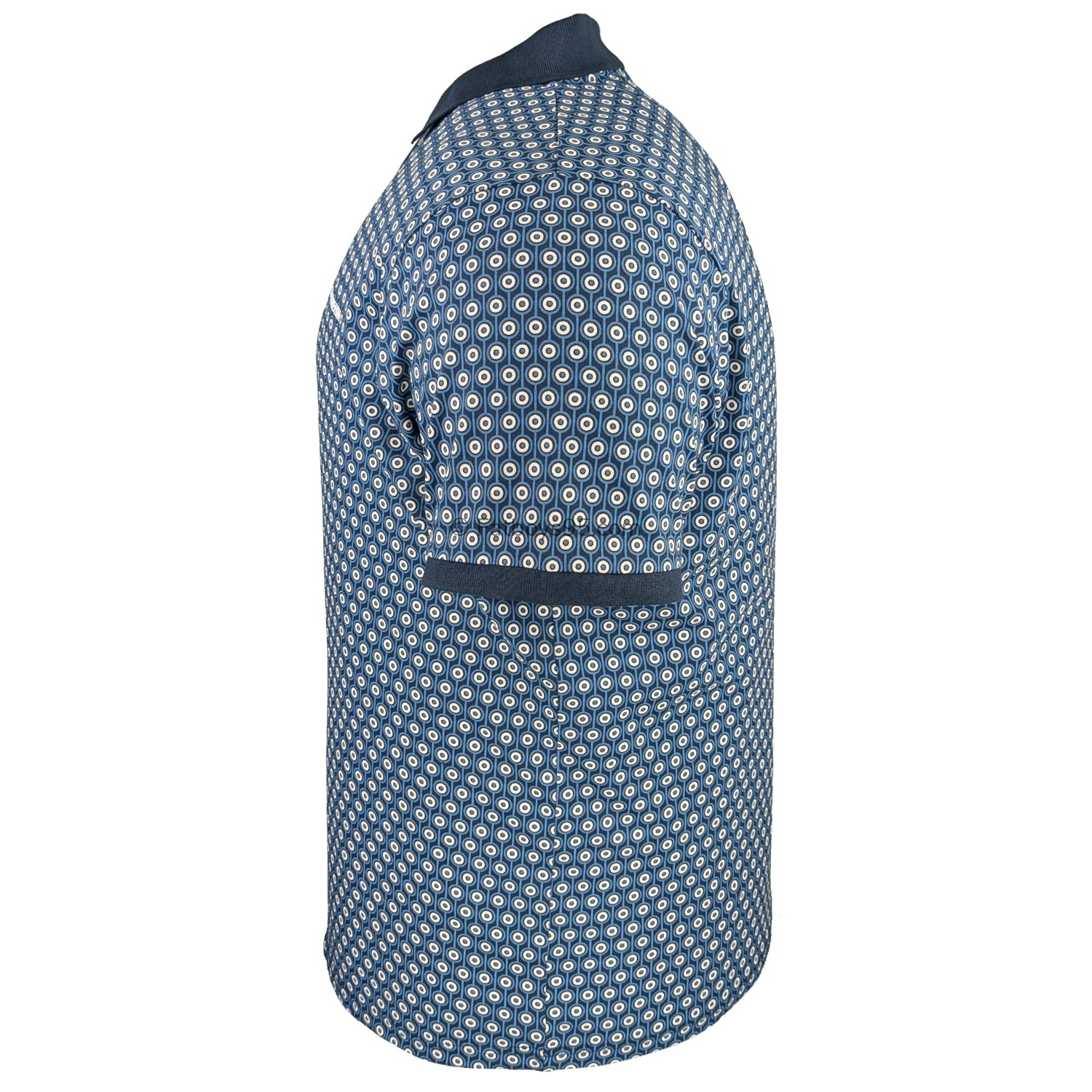 Lambretta GEO Roundel Polo - LB1229 - Navy / Silver 5