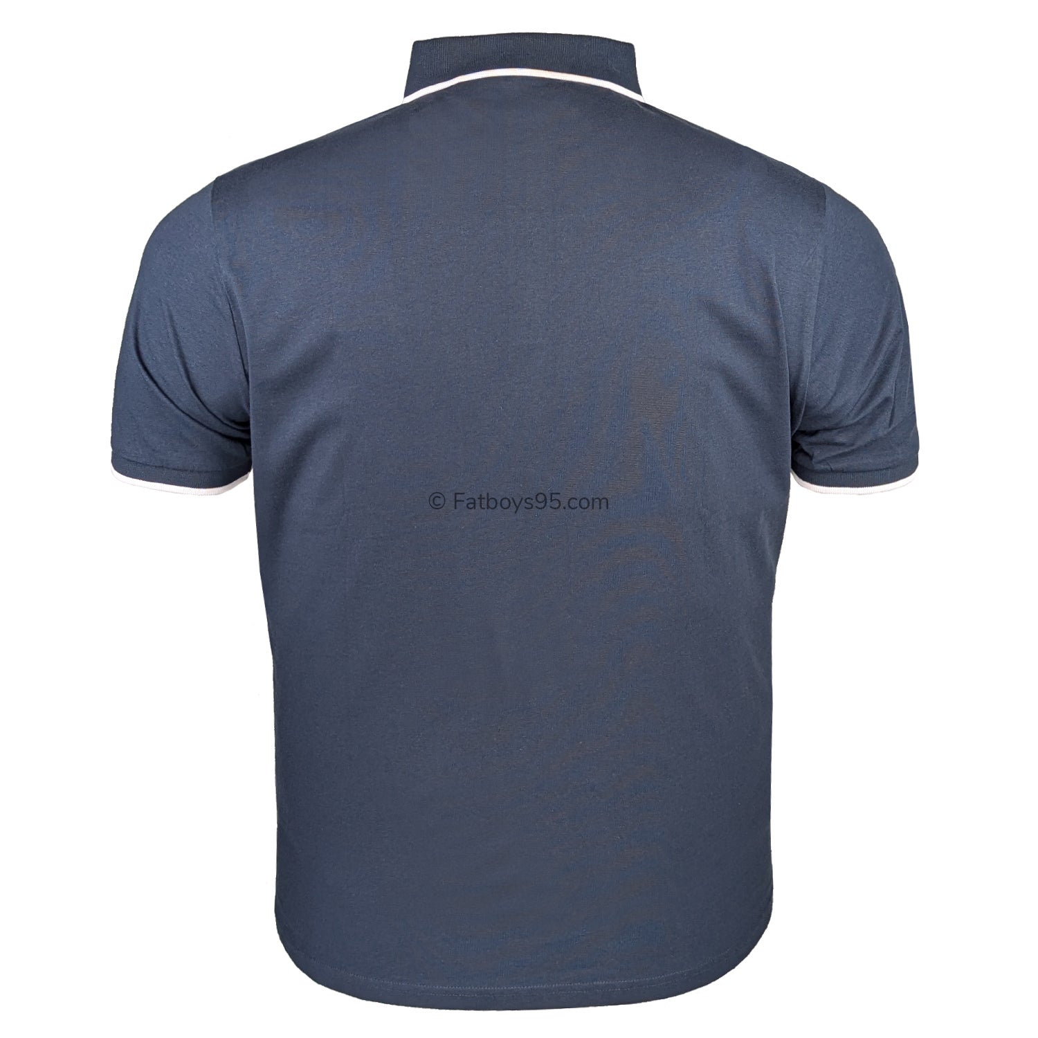 Lambretta Gingham AOP Polo - LB1500 - Navy 4