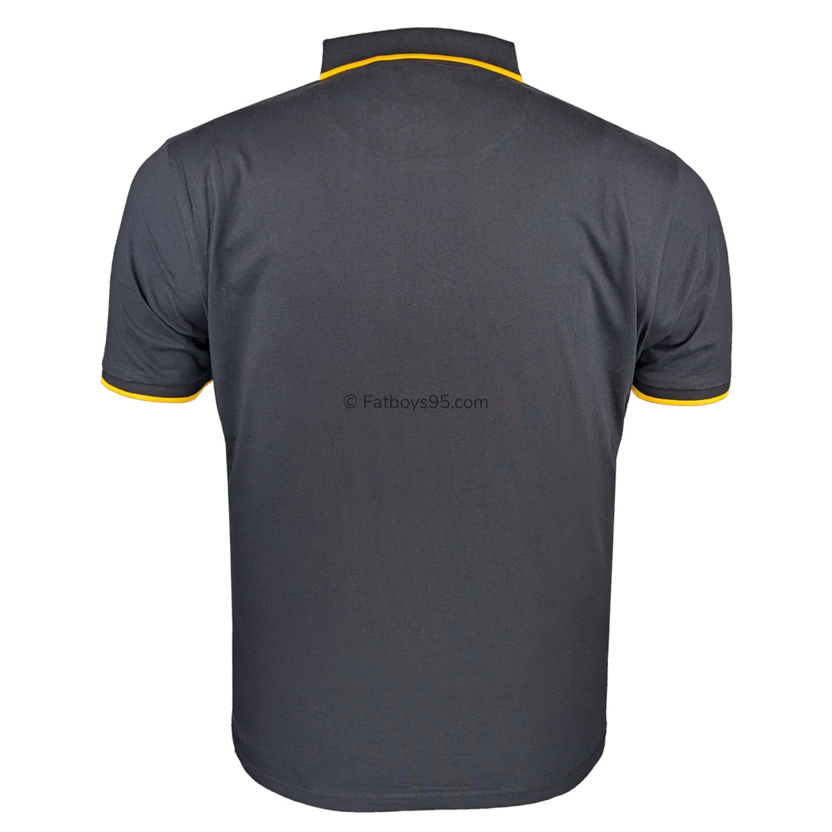 Lambretta Paisley Lined Polo - LB1501 - Black / Gold 4