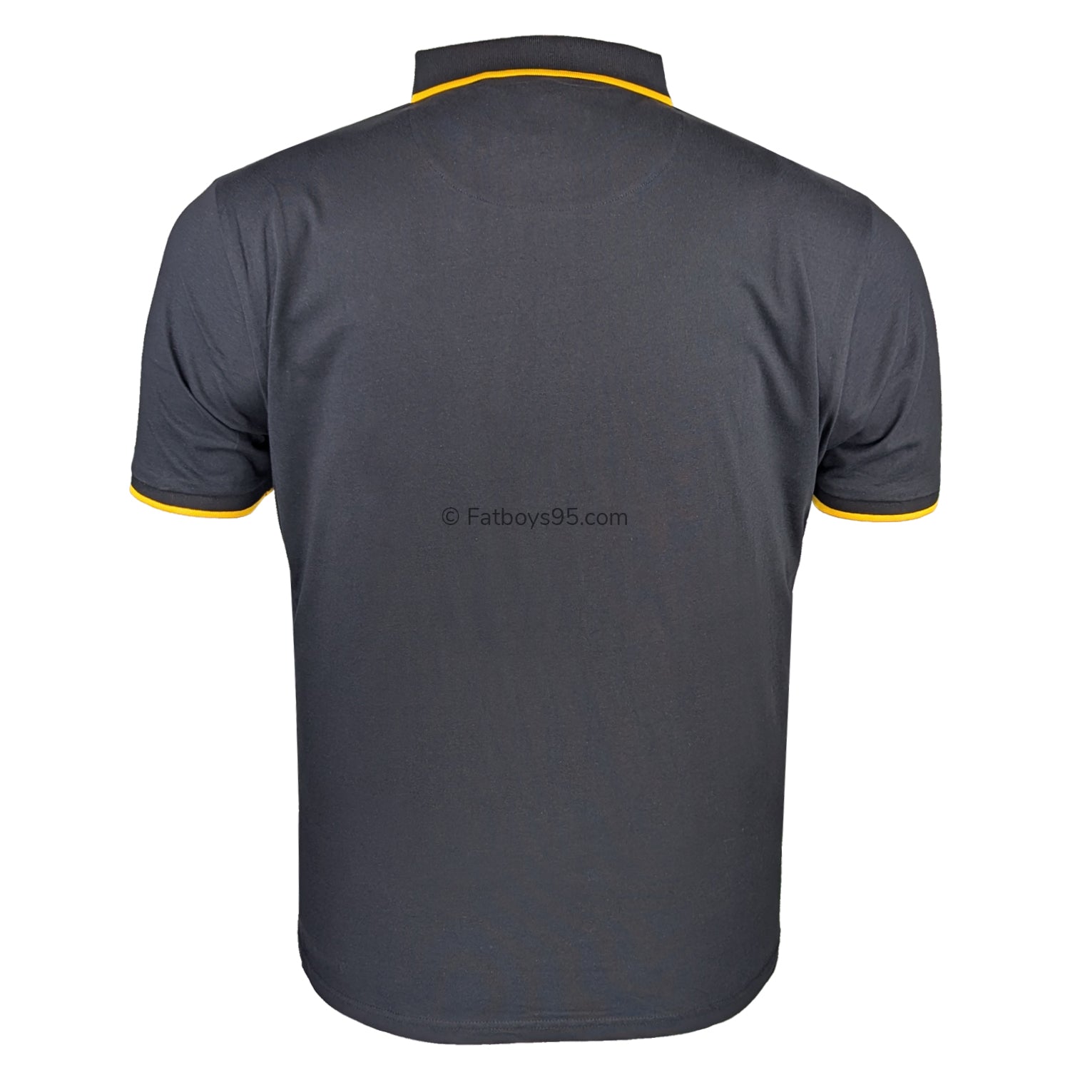 Lambretta Paisley Lined Polo - LB1501 - Black / Gold 4