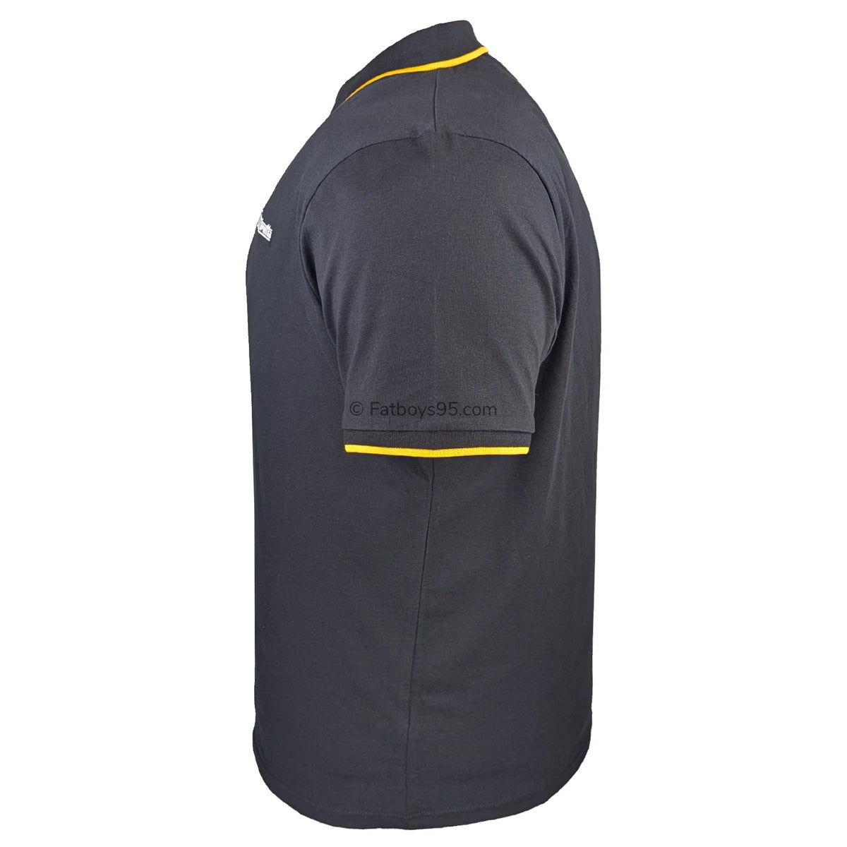 Lambretta Paisley Lined Polo - LB1501 - Black / Gold 5