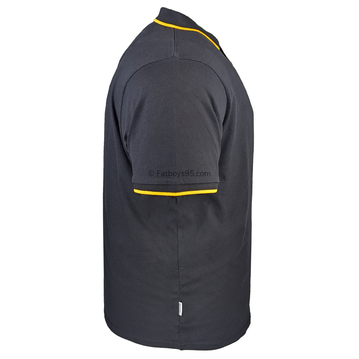 Lambretta Paisley Lined Polo - LB1501 - Black / Gold 6