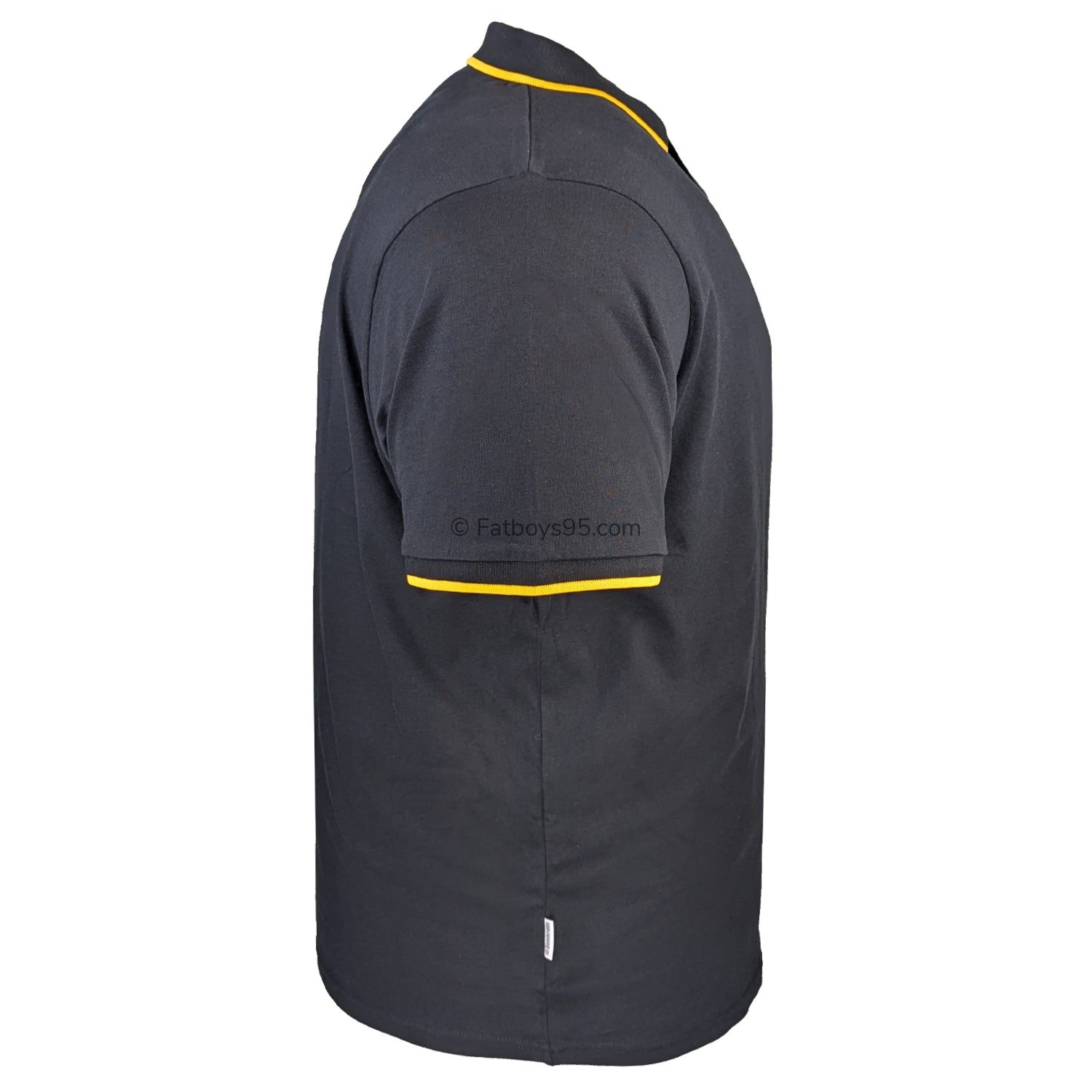 Lambretta Paisley Lined Polo - LB1501 - Black / Gold 6