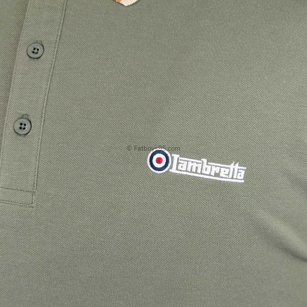 Lambretta Triple Tipped Polo - LB1650 - Khaki 3