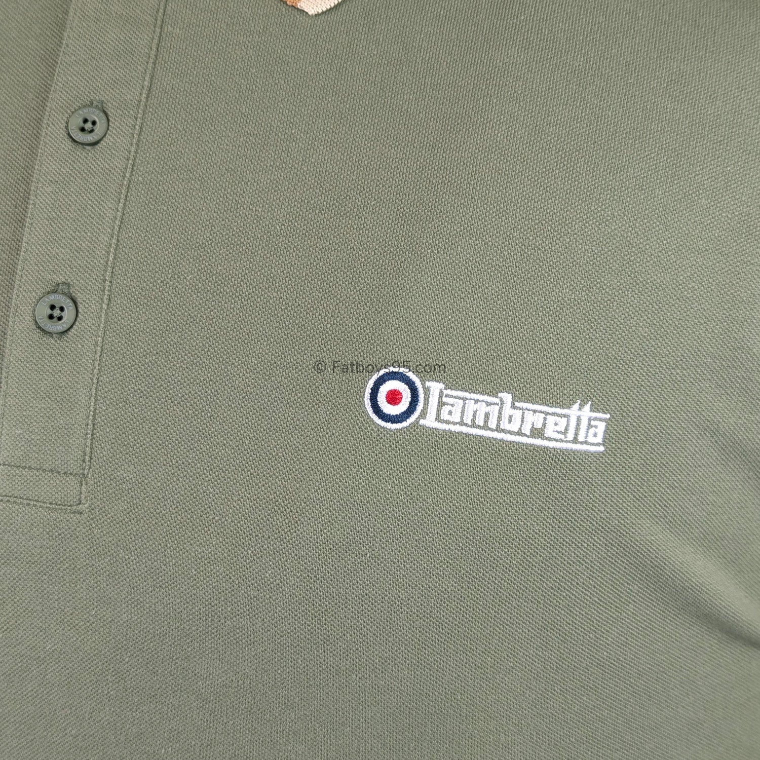 Lambretta Triple Tipped Polo - LB1650 - Khaki 3