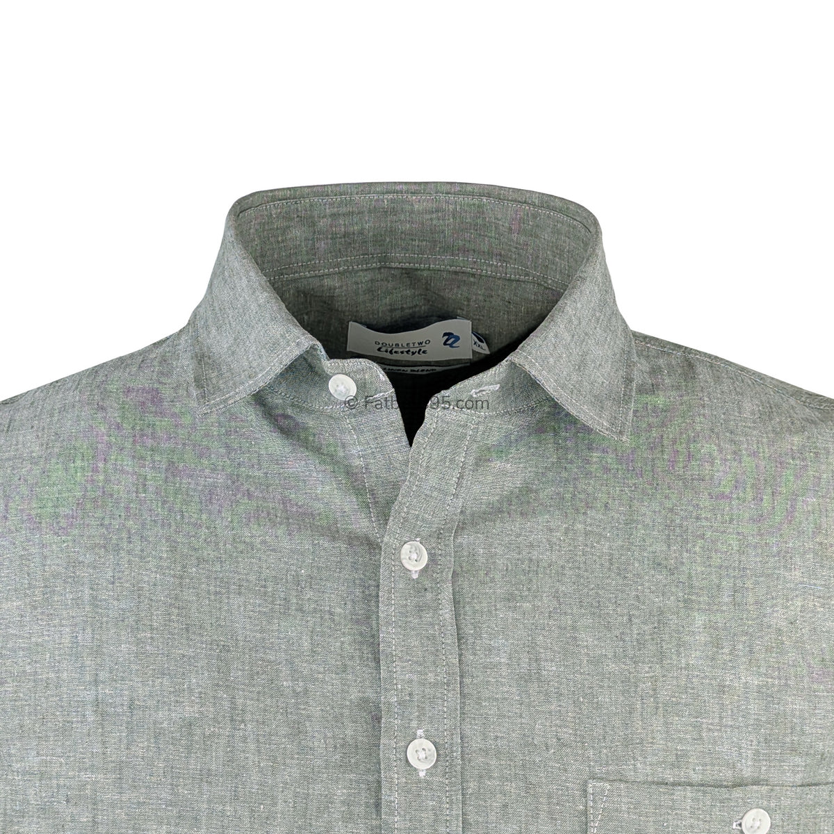 Double Two Linen S/S Shirt - DTLS1202 - Khaki