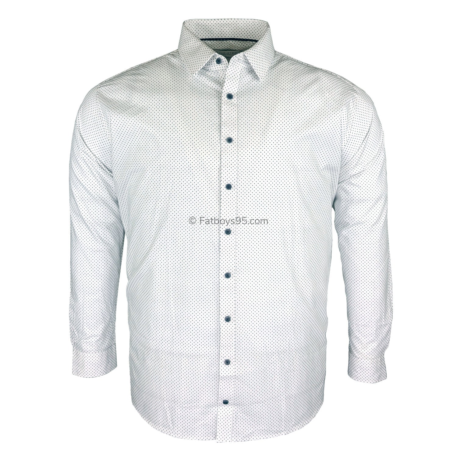 Double Two Dotted L/S Shirt - GS4212 - White 2