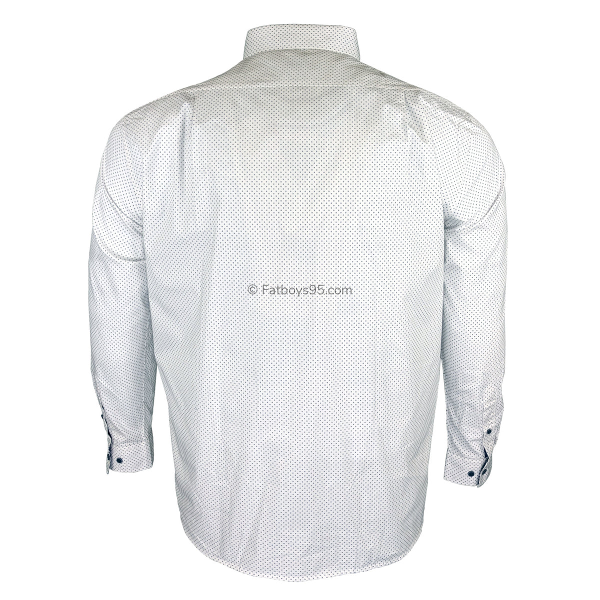 Double Two Dotted L/S Shirt - GS4212 - White 4