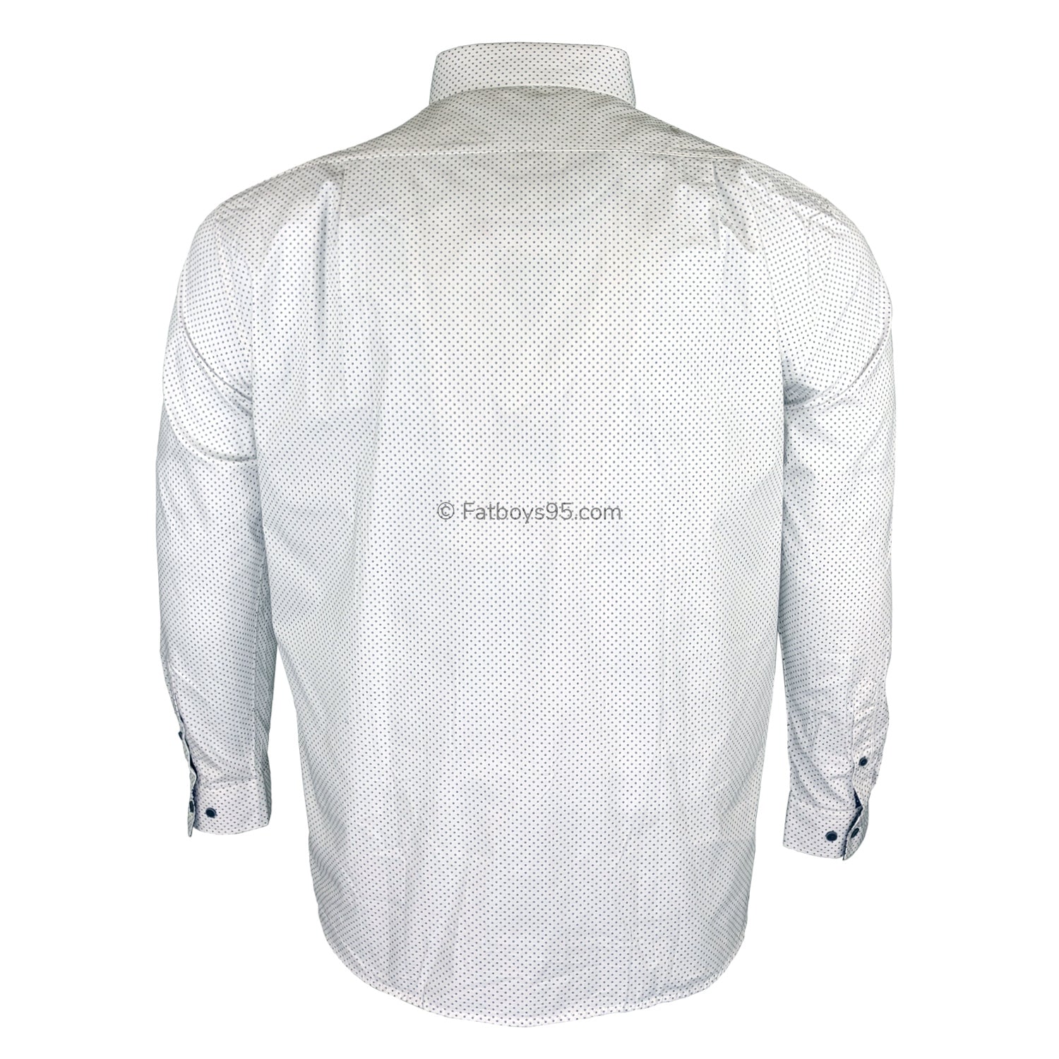 Double Two Dotted L/S Shirt - GS4212 - White 4