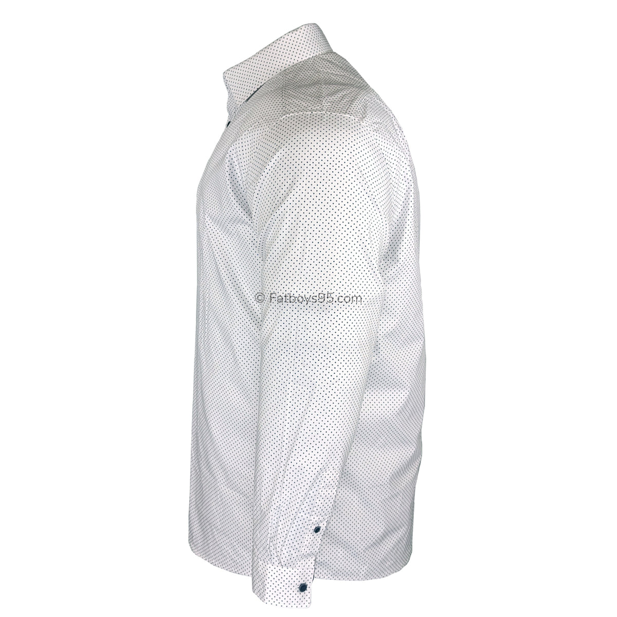 Double Two Dotted L/S Shirt - GS4212 - White 5