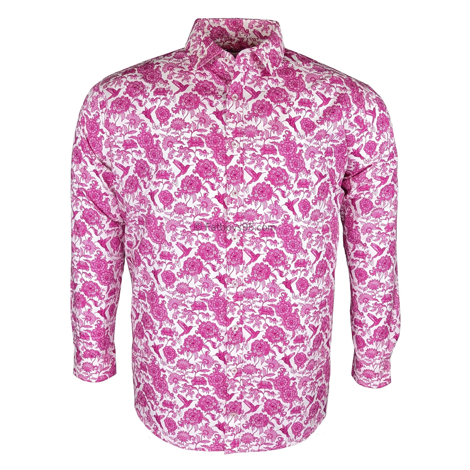 Double Two Floral L/S Shirt - GS4216 - Pink 2