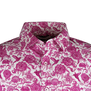 Double Two Floral L/S Shirt - GS4216 - Pink 3