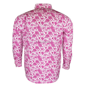 Double Two Floral L/S Shirt - GS4216 - Pink 4
