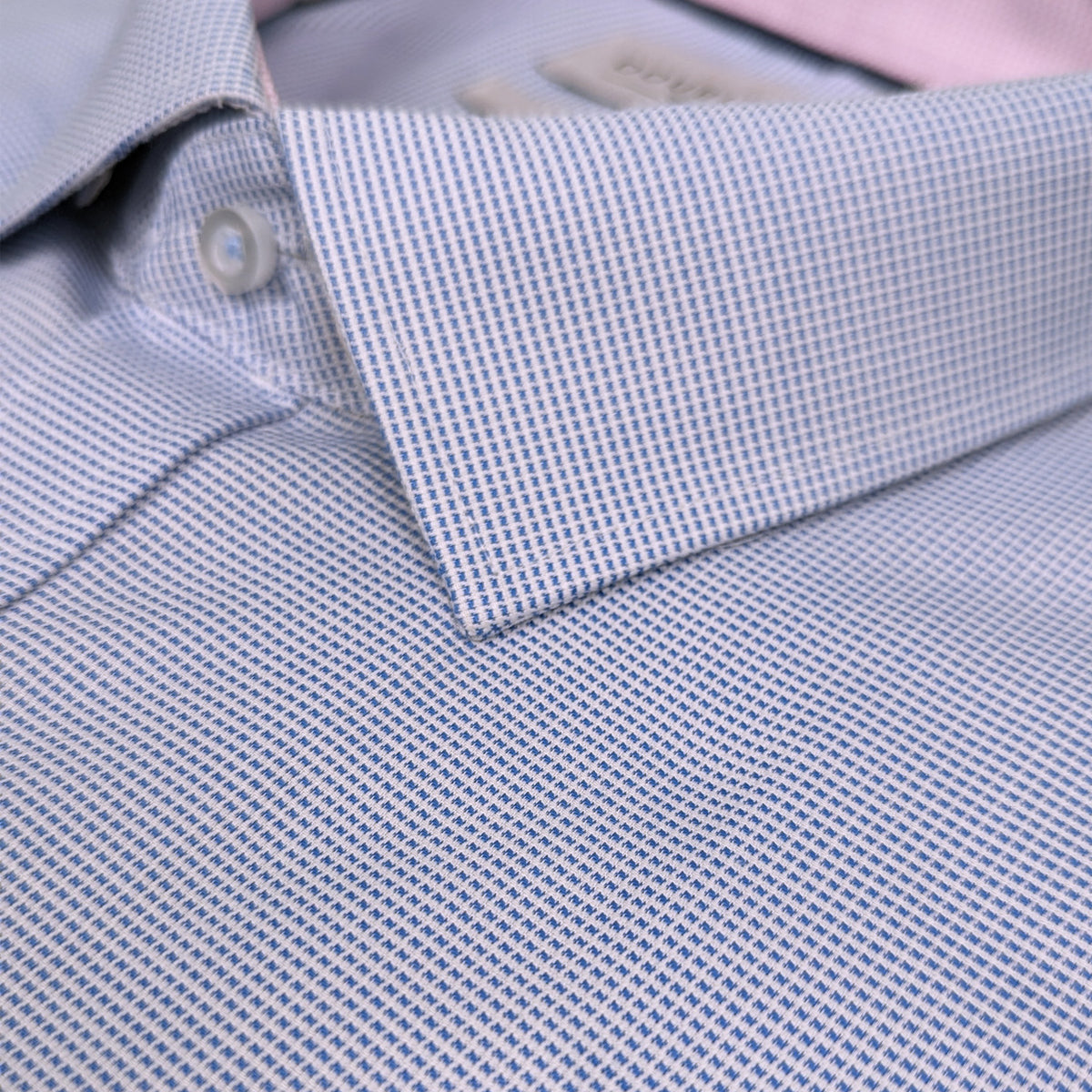 Double Two Square Dobby Weave L/S Shirt - GS4231 - Blue 2