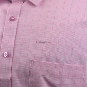 Double Two Prince of Wales Check L/S Shirt - GS4235 - Pink 3