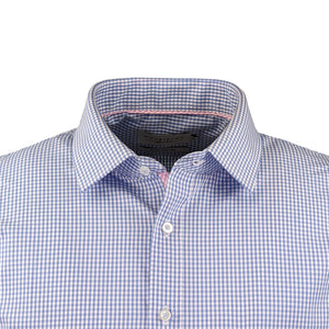 Double Two Gingham Check S/S Shirt - GSH4233 - Blue 2