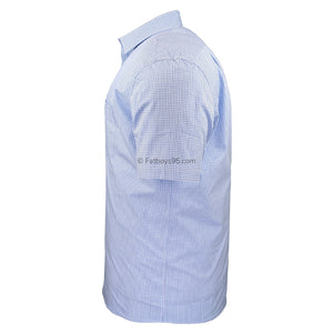 Double Two Gingham Check S/S Shirt - GSH4233 - Blue 5