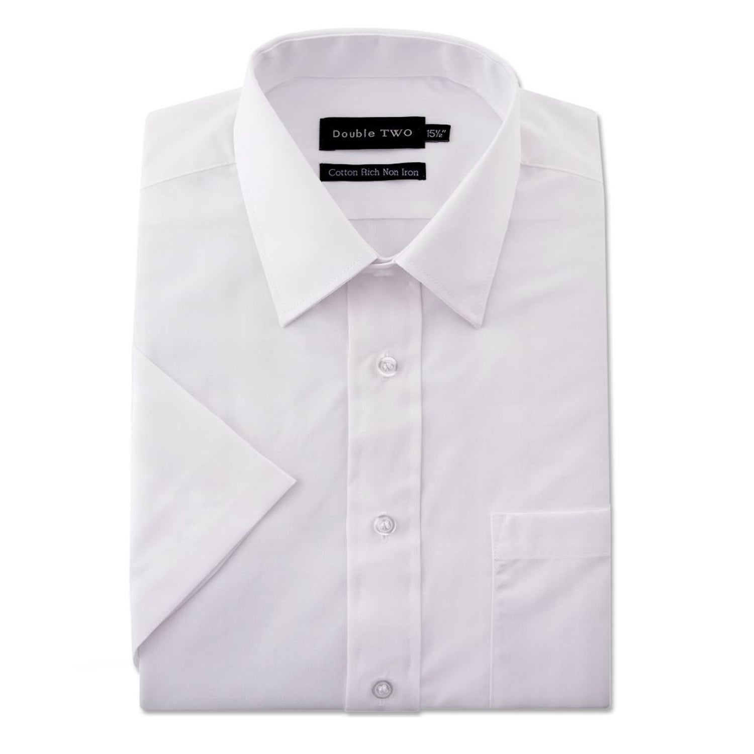 Double Two S/S Non Iron Shirt - SHX4500 - White 6