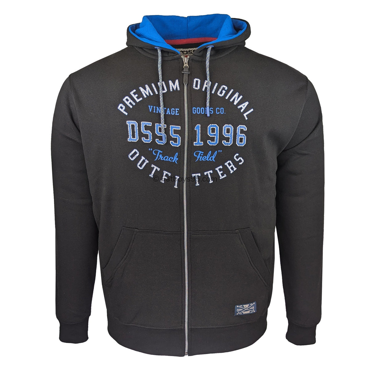 D555 Full Zip Hoody - 641601 - Lingard - Black 1