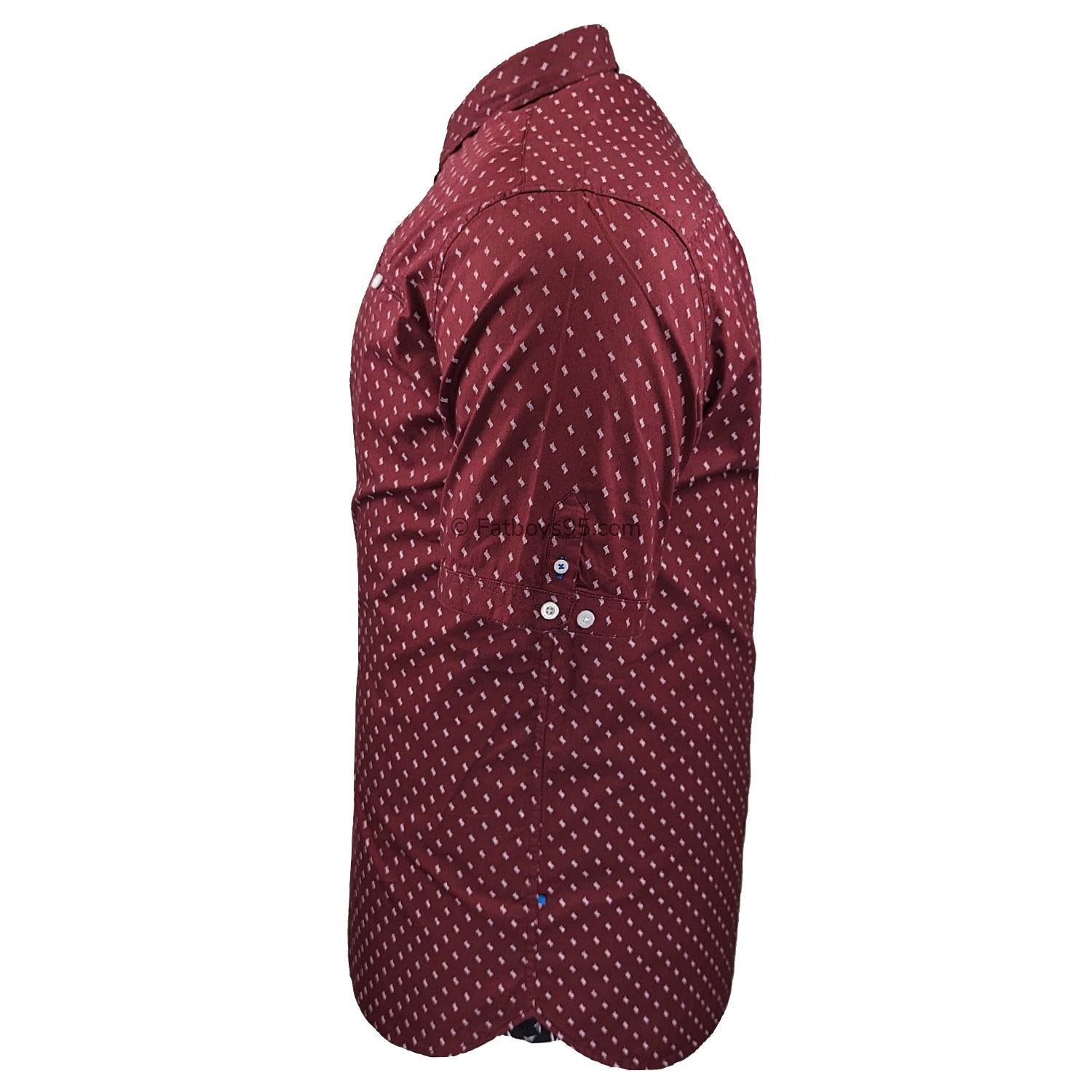 D555 S/S Shirt - Dunstable (101504) - Burgundy 4