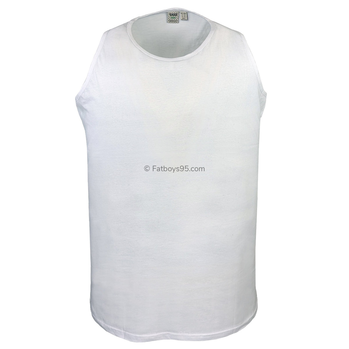 D555 Muscle Back Vest - KS16584 - Fabio - White 1