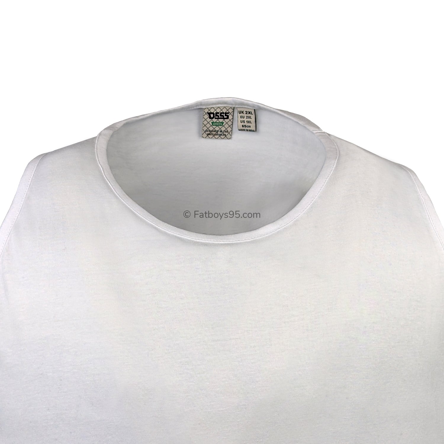 D555 Muscle Back Vest - KS16584 - Fabio - White 2