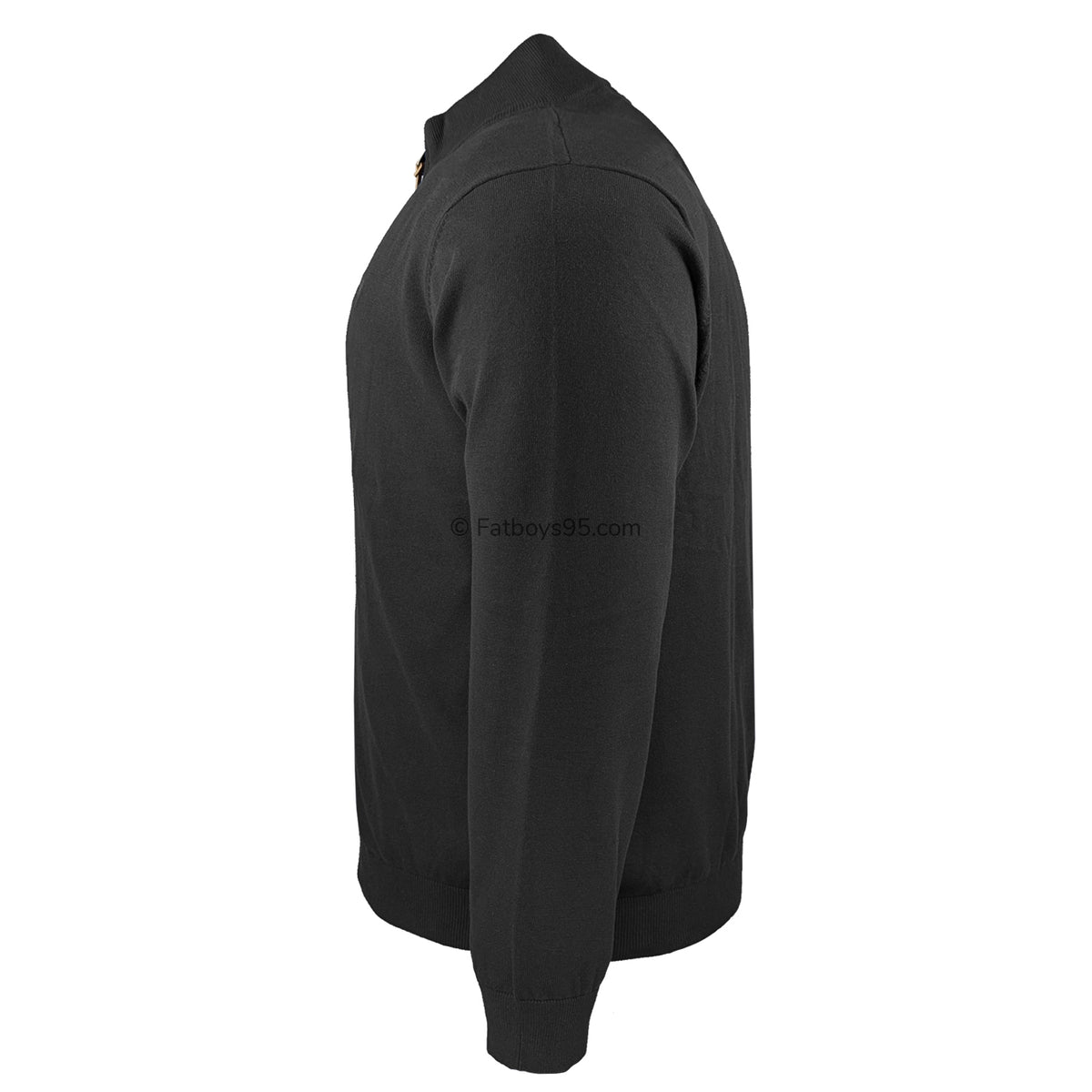 D555 Full Zip Jumper - Franco 1 (801413) - Black 4