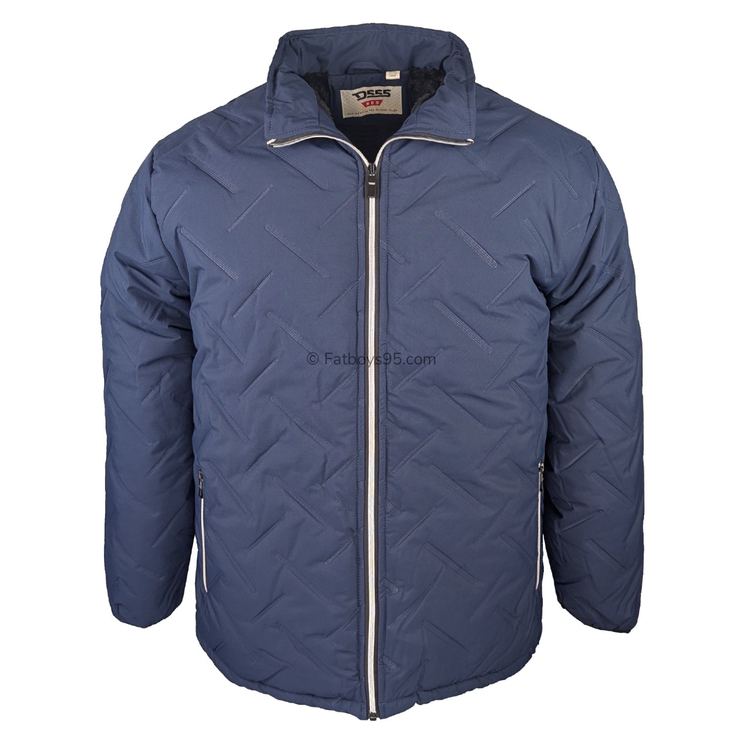 D555 Puffer Jacket with Sherpa Lining - Gainsborough (301811) - Navy 1