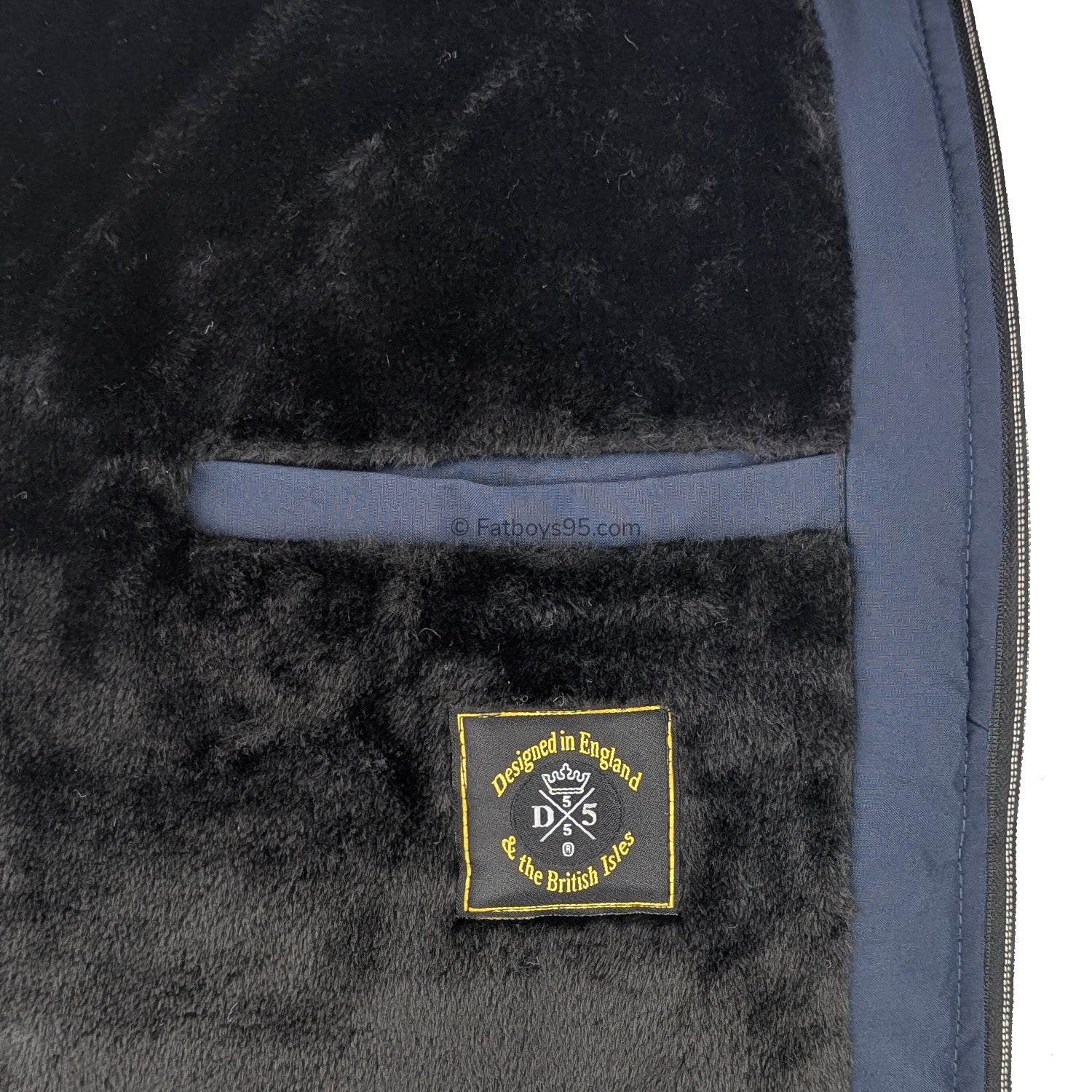 D555 Puffer Jacket with Sherpa Lining - Gainsborough (301811) - Navy 8