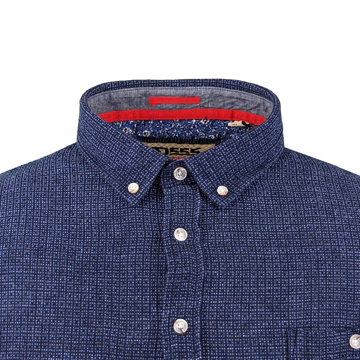 D555 S/S Linen Shirt - Girton (101511) - Navy 2