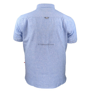 D555 S/S Linen Shirt - Hazelwood 1 (101512) - Blue 3