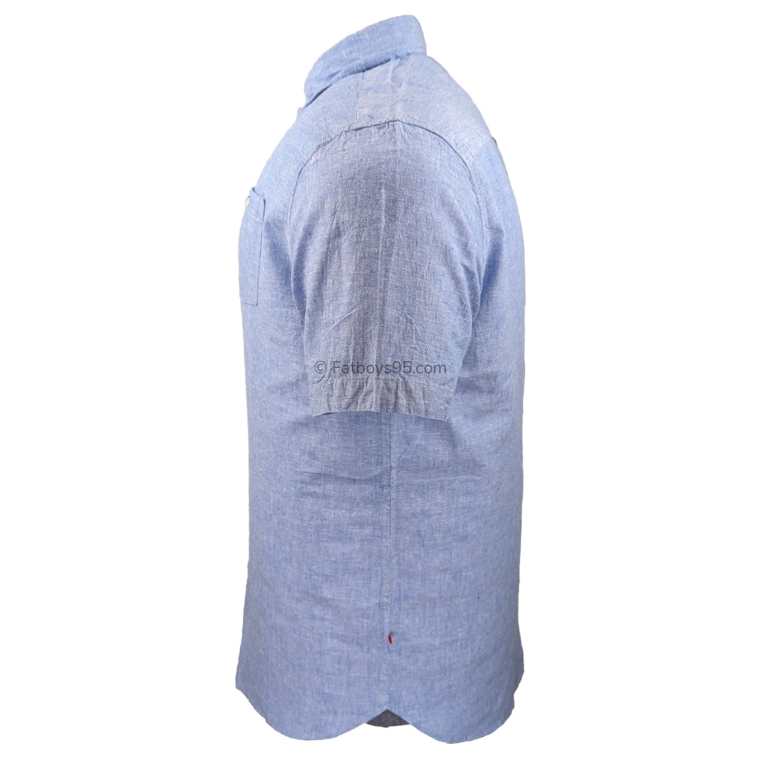 D555 S/S Linen Shirt - Hazelwood 1 (101512) - Blue 4