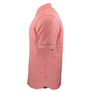 D555 S/S Linen Shirt - Hazelwood 2 (101513) - Salmon 4