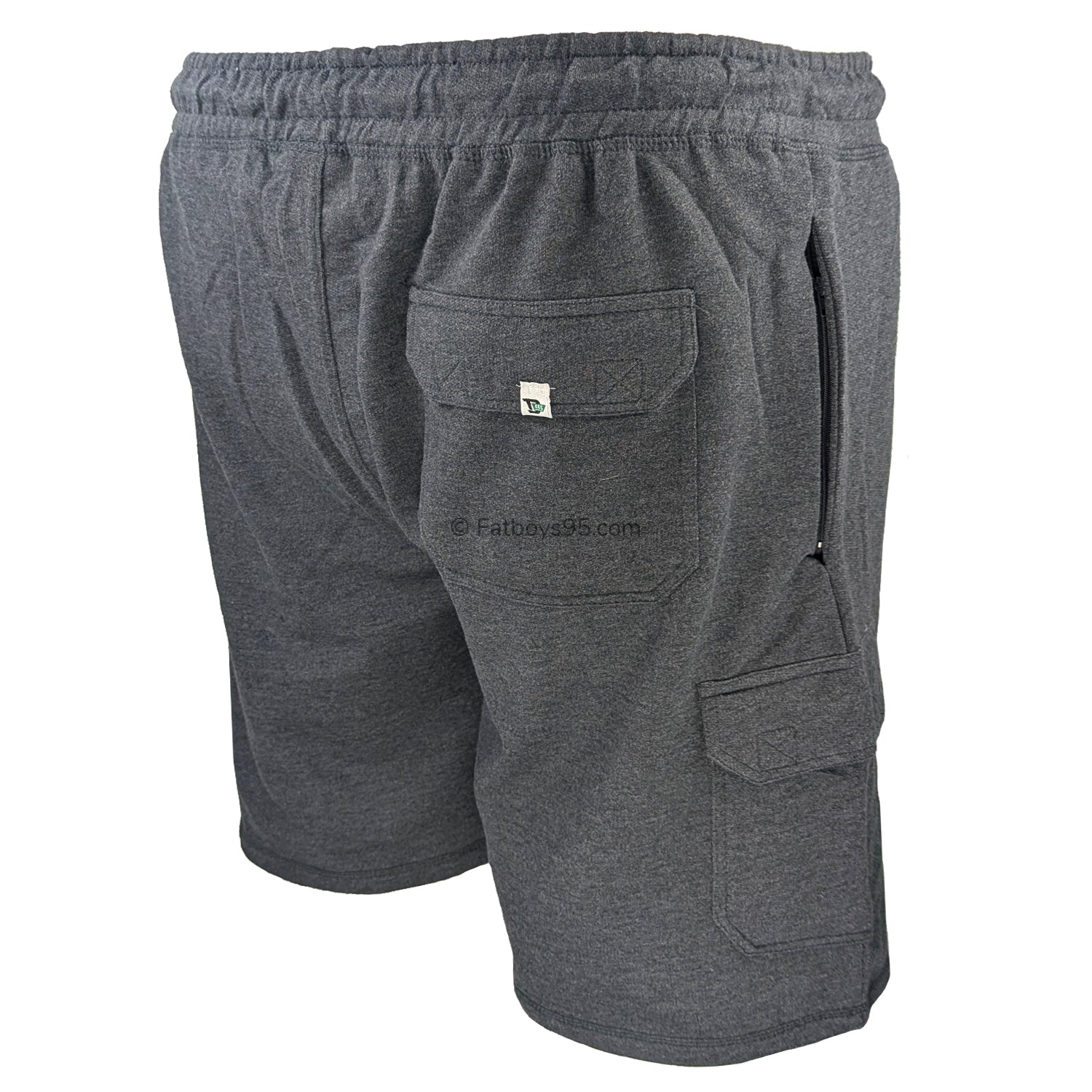 D555 Jersey Cargo Shorts - John (KS2030) - Grey Marl 5