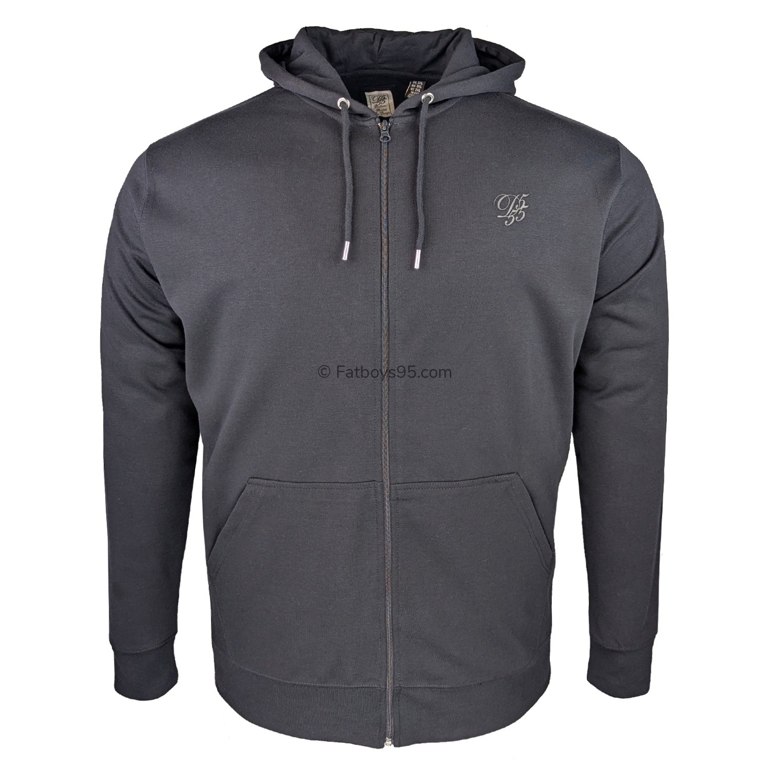 D555 Full Zip Hoody - Kenilworth (641800) - Black 1