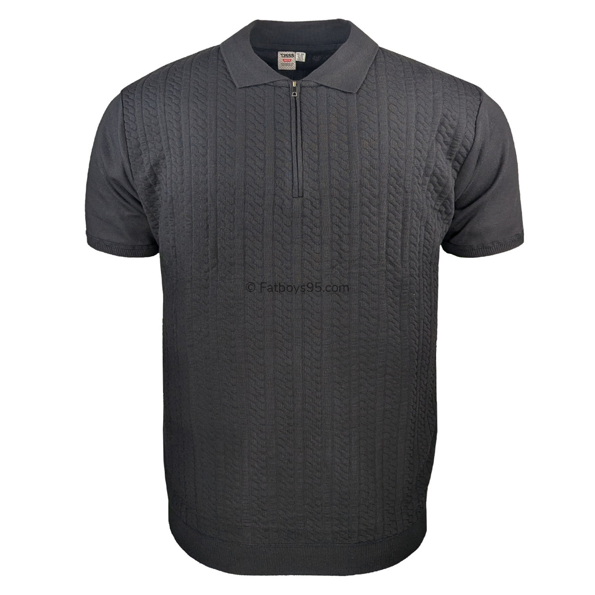 D555 1/4 Zip Polo - Kennedy (611911) - Black 1