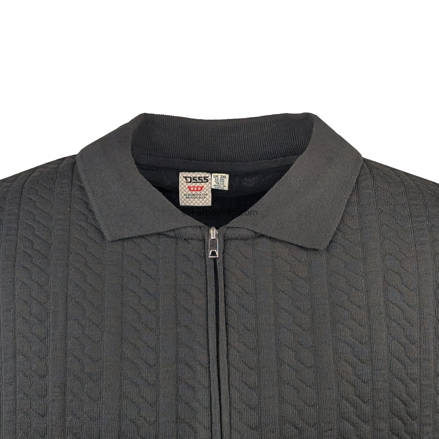 D555 1/4 Zip Polo - Kennedy (611911) - Black 2