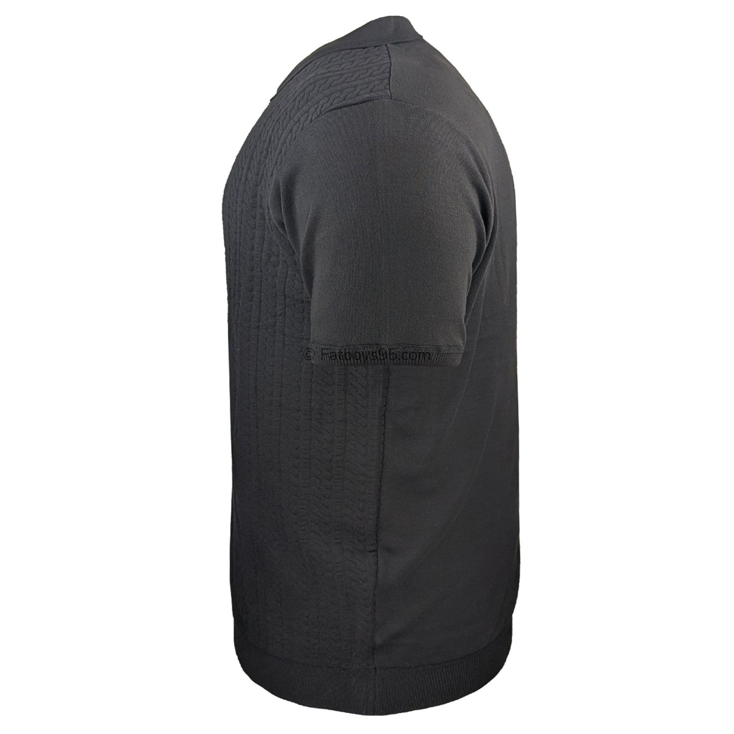 D555 1/4 Zip Polo - Kennedy (611911) - Black 5