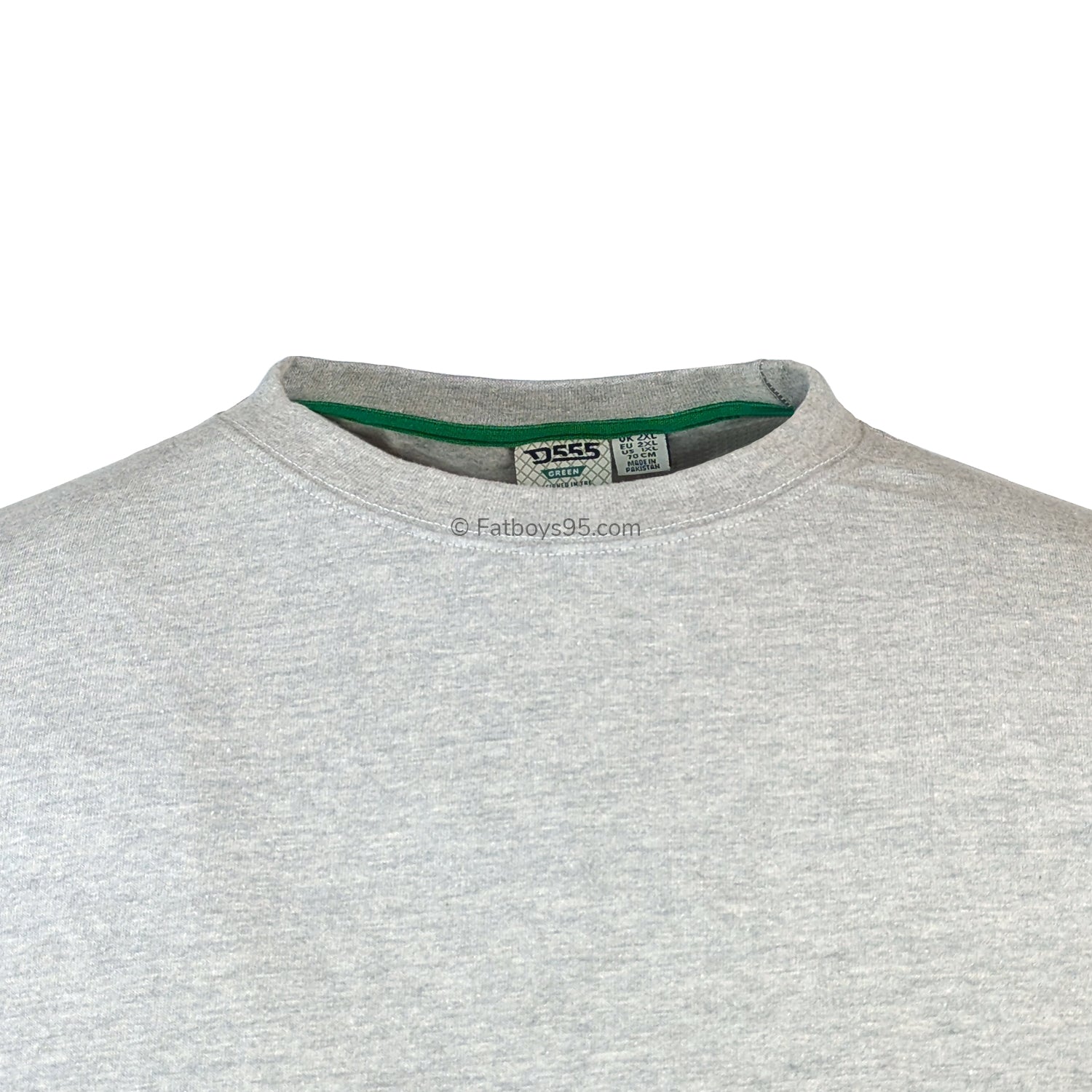 D555 Plain Round Neck T-Shirt - KS16581 - Flyers - Grey Marl 2