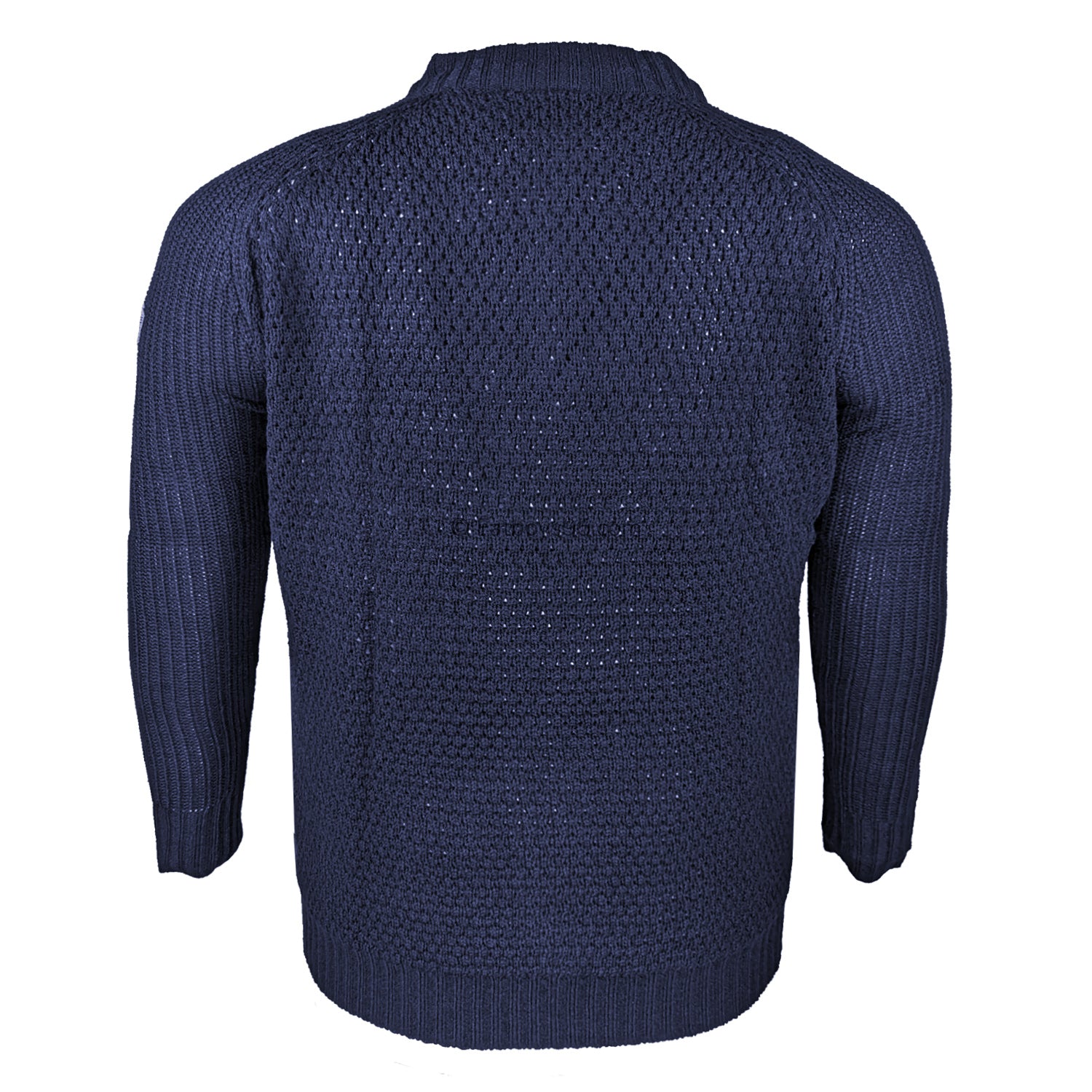 D555 Knitted Quarter Zip Jumper - KS18106 - Preston - Navy 3