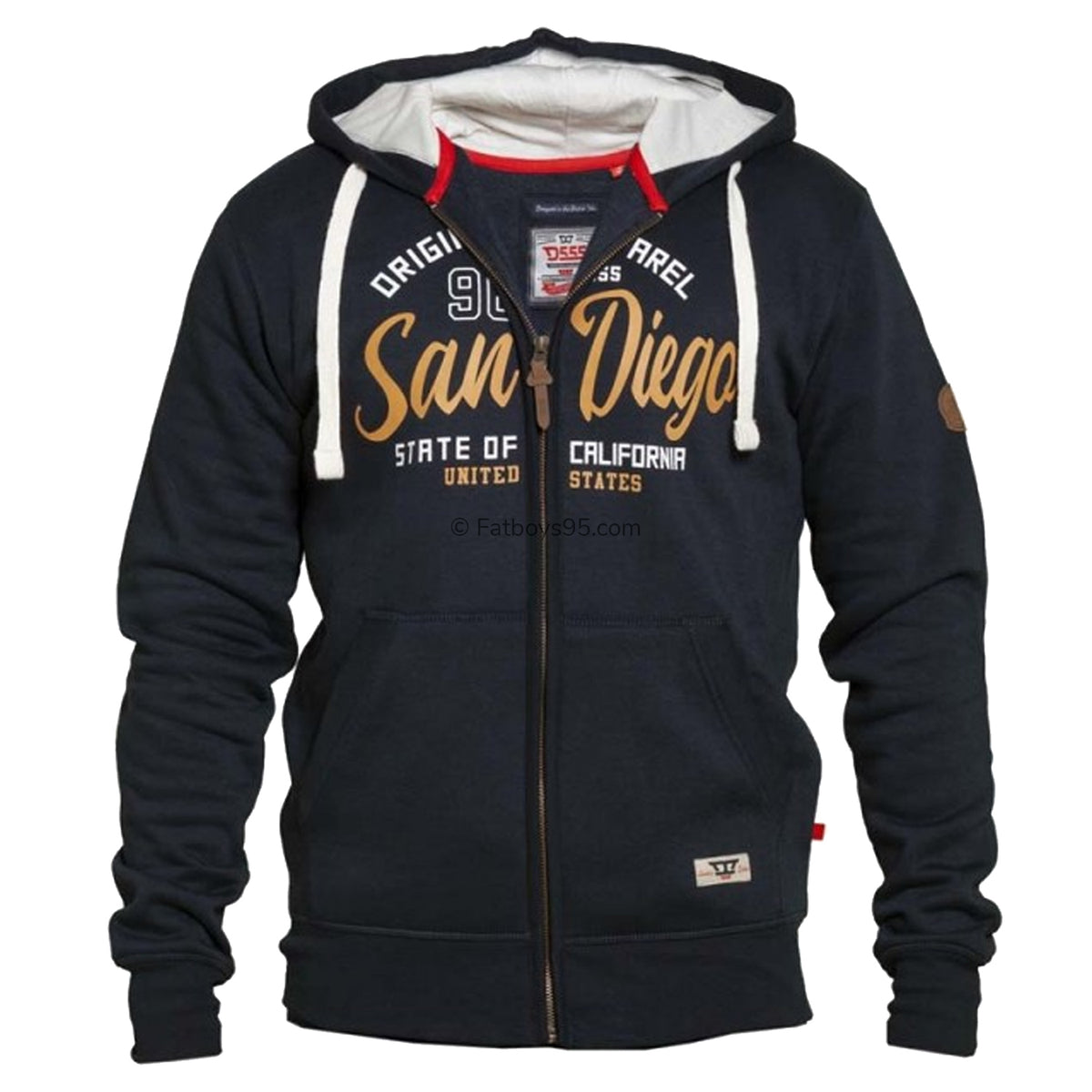 D555 Full Zip Hoody - KS60461 - Stockton - Navy 1