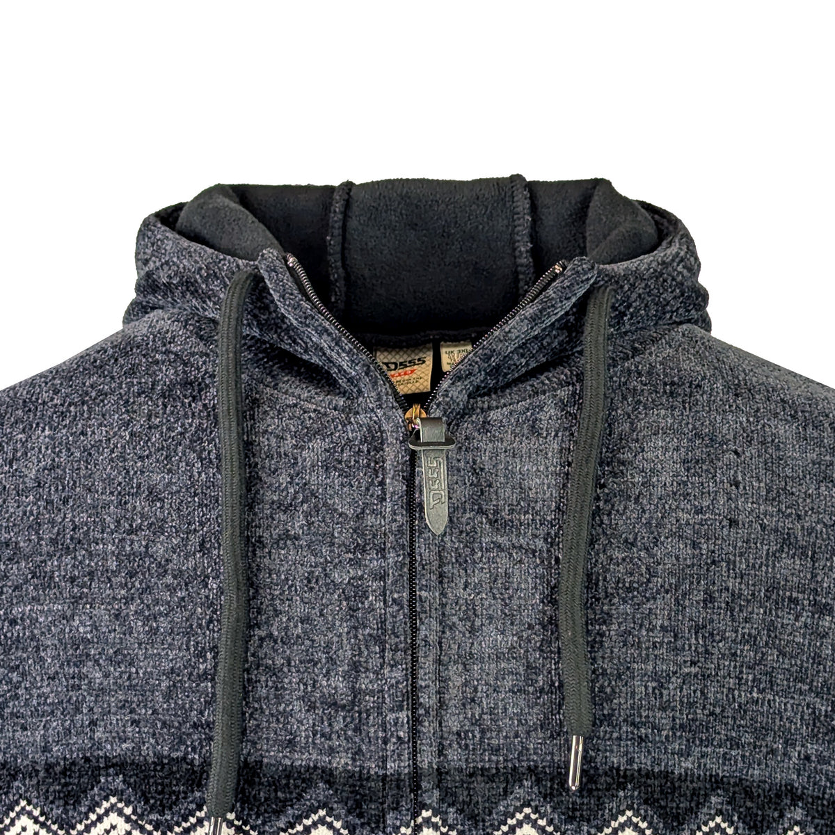 D555 Knitted Full Zip Hoody - Lance (802008) - Black 2