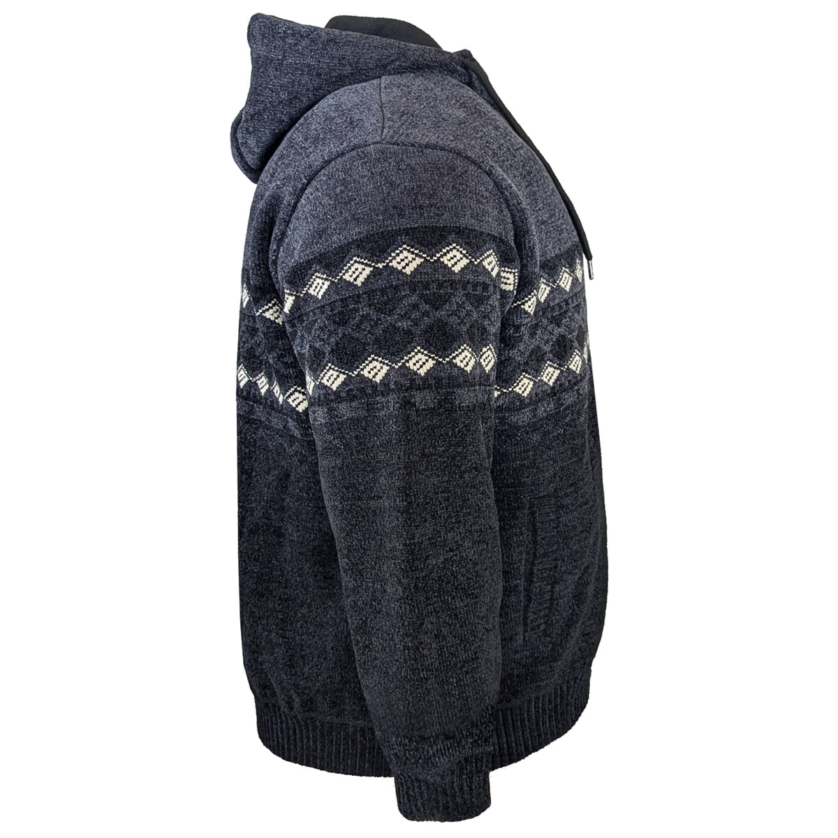 D555 Knitted Full Zip Hoody - Lance (802008) - Black 5