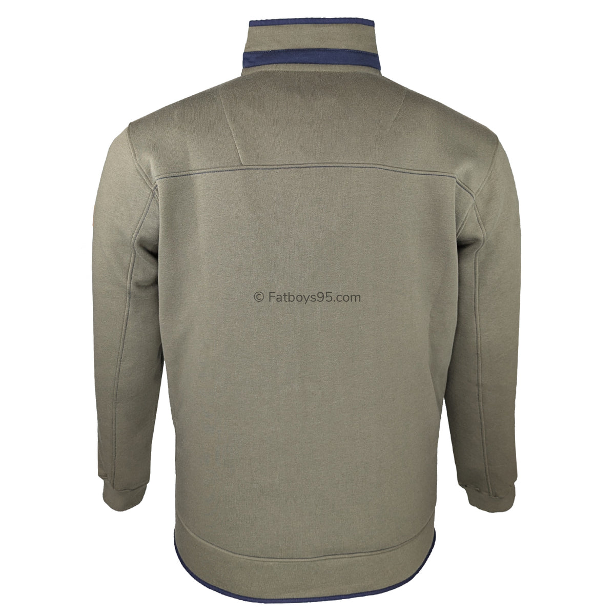 D555 1/4 Zip Sweatshirt - Leicester (621803) - Khaki 3