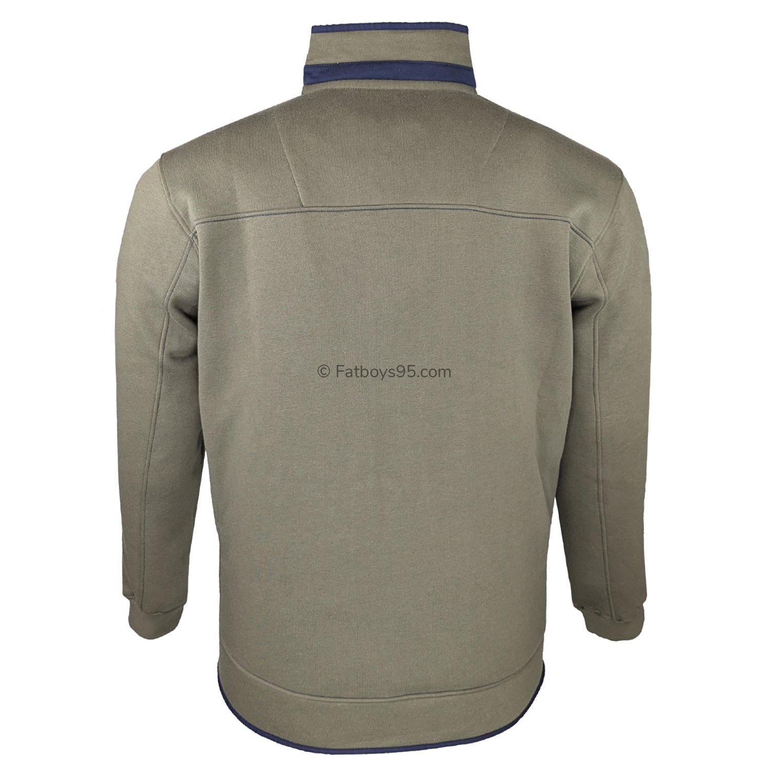 D555 1/4 Zip Sweatshirt - Leicester (621803) - Khaki 3